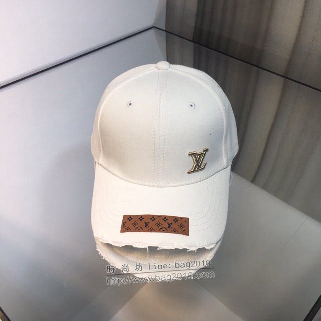 LV爆款男士帽子 路易威登暗紋提花2021早春棒球帽 LV做舊鴨舌帽  mm1263